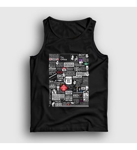 Presmono Unisex Siyah All Dizi The Office Atlet 345008tt
