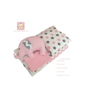Park Beşik Bebek Uyku Seti 5 Parça (Pembe)