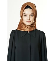 12 Armine Twill Düz Boyalı Eşarp