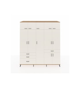 Kronos Dolap 11 Raflı 4 Çekmeceli 2 Askılı 220x59x243 Çam-Aytaşı/Aytaşı