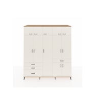 Kronos Dolap 11 Raflı 4 Çekmeceli 2 Askılı 220x59x243 Çam-Aytaşı/Aytaşı