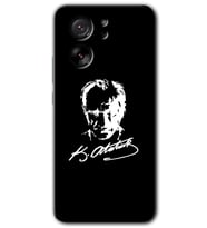 Xiaomi Mi 13T Pro Kılıf HD Desen Baskılı Arka Kapak - Atatürk Silüet İmza