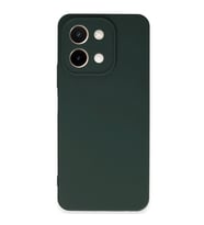 Vivo Y28 Kılıf First Silikon - Koyu Yeşil