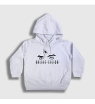Presmono Unisex Çocuk Beyaz Spider Billie Eilish Kapüşonlu Sweatshirt 154878tt
