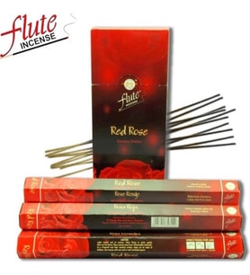 Flute Kırmızı Gül Tütsü 1 Kutu 6 x 20'li