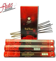 Flute Kırmızı Gül Tütsü 1 Kutu 6 x 20'li
