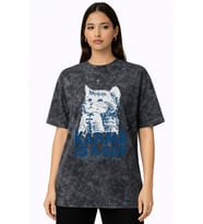 Taylor Swift Karma Is A Cat Şarkıcı Baskılı Unisex Oversize Vintage Yıkamalı Tişört