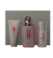Afnan 9 PM Rebel EDP 100 ml + Deospray 150 ml + Shower Gel 150 ml Unisex Parfüm Seti