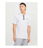 Jack & Jones Jcofusıon Pıque Beyaz Erkek T-Shirt 12273127