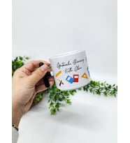 Öğretmenler İçin Öğretmenler Günü Temalı Porselen T Kupa Bardak Latte Fincanı