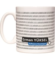 Yazılımcı Coder Developer Kişiye İsme Özel Meslek Kupa Bardak