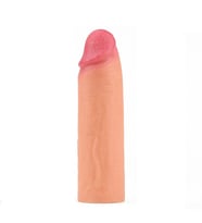 OdinsShop Nature Extender 4.5 cm Dolgulu Premium Ten Rengi Silikon Penis Kılıfı