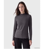 LCW Modest Antrasit Dik Yaka Kadın Body