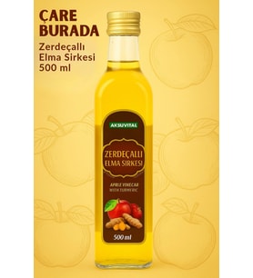 Zerdeçal Ekstraktlı Elma Sirkesi 500 ml