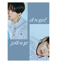 Jimin Melek Mavi Estetik Tablo Ahşap Poster Dekoratif Kod1851
