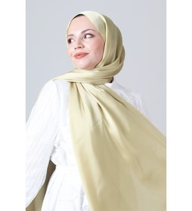 Çay Yeşili-56 Harem Scarf Como Saten Şal