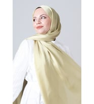 Çay Yeşili-56 Harem Scarf Como Saten Şal