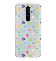PrintiFy Xiaomi Redmi Note 8 Pro ile Uyumlu 1mm Slim Fit Water Color 6 Baskılı Şeffaf  Kılıf
