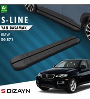 S-Dizayn Bmw X6 E71 S-Line Siyah Yan Basamak 193 Cm 2008-2014 A+ Kalite