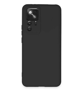 Mi 12T Pro Kılıf Nano içi Kadife Silikon - Siyah