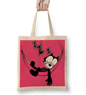 Felix the Cat Hammock Bez Çanta Uzun Saplı