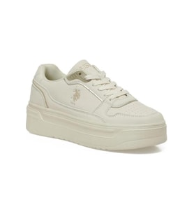 U.S. Polo Assn. CAROLINE 5PR 102031411 Kadın Sneaker Ayakkabı Bej 36-40