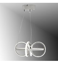 TT003-KR TT Aydınlatma Sarmal Modeli Krom Kaplama Led Avize (Beyaz)