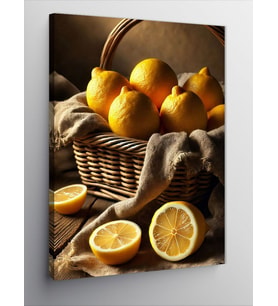 Kanvas Tablo Limon Sepeti