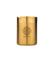 Şık Çelik Küllük, Gold Detaylı, Dayanıklı ve Estetik Tasarım