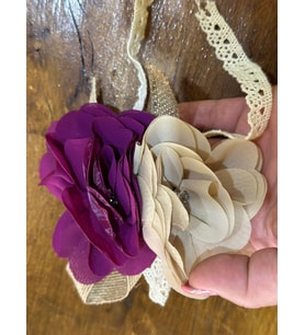 13X8 CM ÇİFT GÜLLÜ RENKLİ BROŞ YAKA İĞNESİ