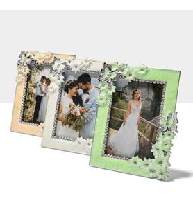 Kelebek ve Çiçek Detaylı Modern Fotoğraflı Çerçeve (10x15)