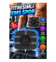 2025 Titreşimli EMS Kas Çalıştırma Cihazı Karın Kol Bacak Spor Aleti – 6 Mod
