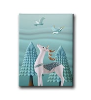 Geyikli Canvas Tablo MİND686