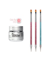 Fontenay Ellisan Protez Tırnak Jeli Builder Gel 56 Gram + Tırnak SüslemeDesen Fırçası Seti No:2194
