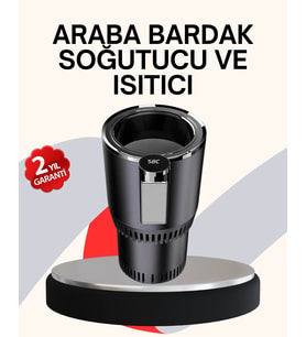 Araba Bardaklığı Isıtma Soğutma Ayarlı Çakmak Girişli Akıllı Model