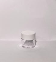 30ml Şeffaf Akrilik Krem Kutusu, Beyaz Kapak, Kozmetik Kutu, Plastik Kutu, 50 Adet