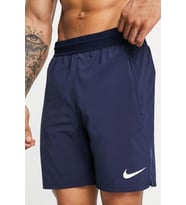 Nike Pro Dri Fit Flex Vent Max 8 inch Shorts Fermuarlı Erkek Antrenman Şortu Lacivert