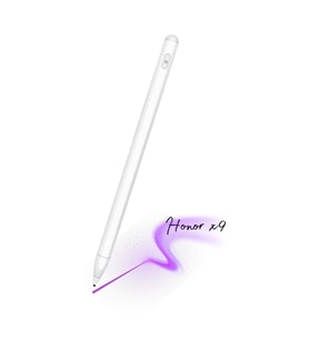 Honor Pad X9 Uyumlu Eğime Göre Çizgi Kalınlığı Değişen Şarjlı Dokunmatik Ekran Kalemi Stylus Pen (Beyaz)