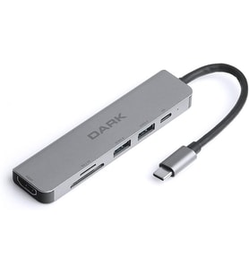 USB 3.1 Type-C 6 in 1 HDMI/TF SD Kart Okuyucu/USB 3.0 & USB 2.0 / USB-C PD Dönüştürücü Çevirici HUB (DK-AC-U31X38)