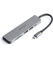 USB 3.1 Type-C 6 in 1 HDMI/TF SD Kart Okuyucu/USB 3.0 & USB 2.0 / USB-C PD Dönüştürücü Çevirici HUB (DK-AC-U31X38)