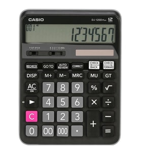 Casio DJ-120D Plus Masaüstü Hesap Makinası 12 Hane (Siyah)