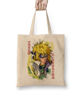 Yellow Flash of Konoha Minato Bez Çanta Uzun Saplı