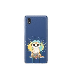 Samsung Galaxy A01 Core ile Uyumlu Splash Mirket Tasarımlı Şeffaf Silikon Kılıf