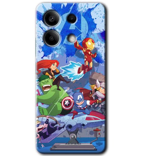 Xiaomi Redmi Note 13 Pro 5G Kılıf HD Desen Baskılı Kılıf - Avengers Cartoon