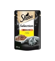 SHEBA Pouch Tavuklu Konserve Kedi Maması 85 gr 12 Adet