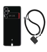 Tecno Pova 4 Kılıf Resimli Boyun Askılı İpli Desenli Silikon My Love 1402