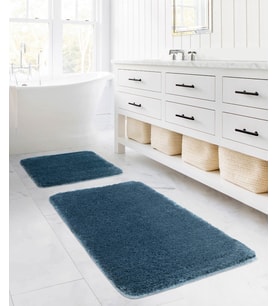 Koza Home Segura Peluş Turkuaz Kaydırmaz Taban Banyo Paspası