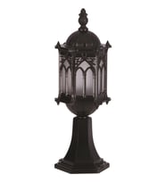 AVONNI BSU-68051-BSY-M2-OP Siyah Boyalı Dış Mekan Aydınlatma E27 Aluminyum Polikarbon Cam 15cm