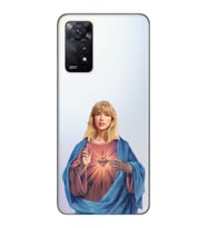 Redmi Note 12 Pro 4G Uyumlu Taylor Swift Desenli Şeffaf Telefon Kılıfı