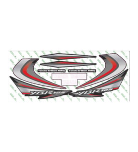 Yamaha Ybr 125 2010 Uyumlu Kırmızı Sticker Set